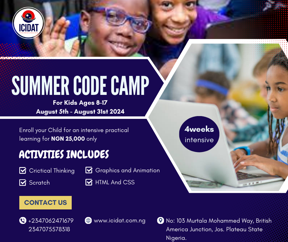 Unleash Your Child’s Inner Tech Genius: ICIDAT Summer Code Camp!