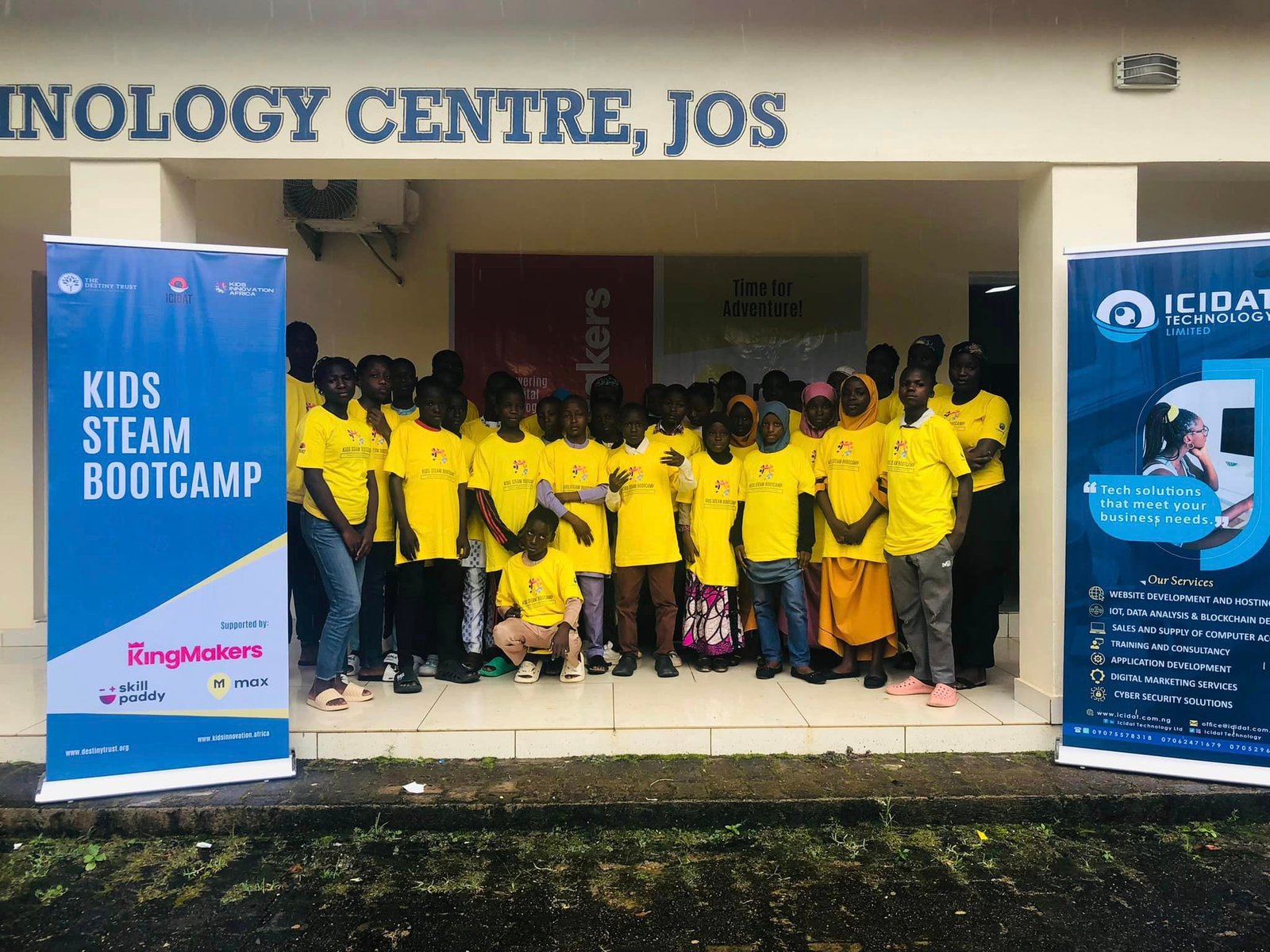 Launch of Project #ImpactJos, where 70 bright young minds have been awarded full scholarships to join the Kids STEAM Bootcamp
